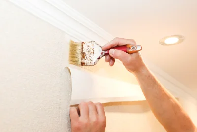 Pose de papier peint à Cheminas — revêtements muraux et toiles de verre